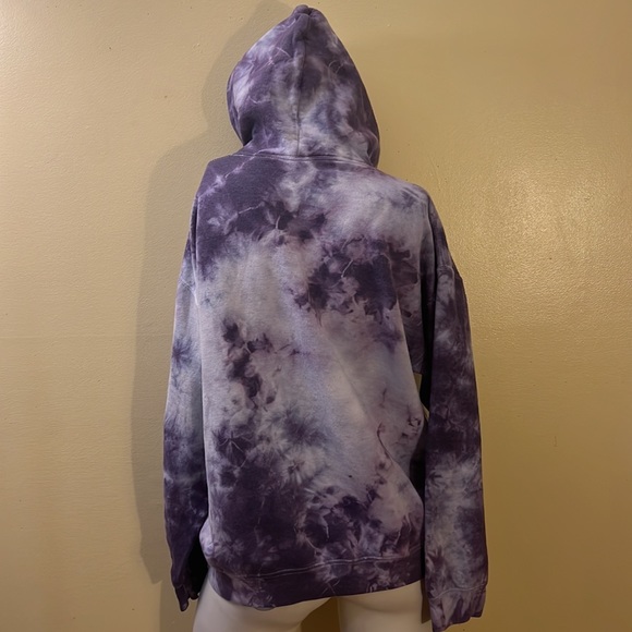 Trippy Psychedelic Hippie Purple Tie-Dye Hoodie Reasonable Offers Welcomed - Picture 4 of 9